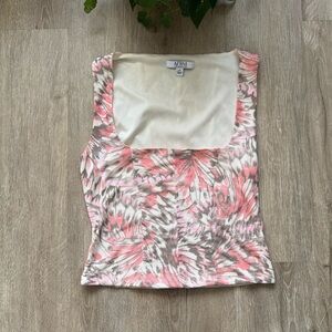 AFRM Top Mesh Corset Square Neck Sleeveless Tank